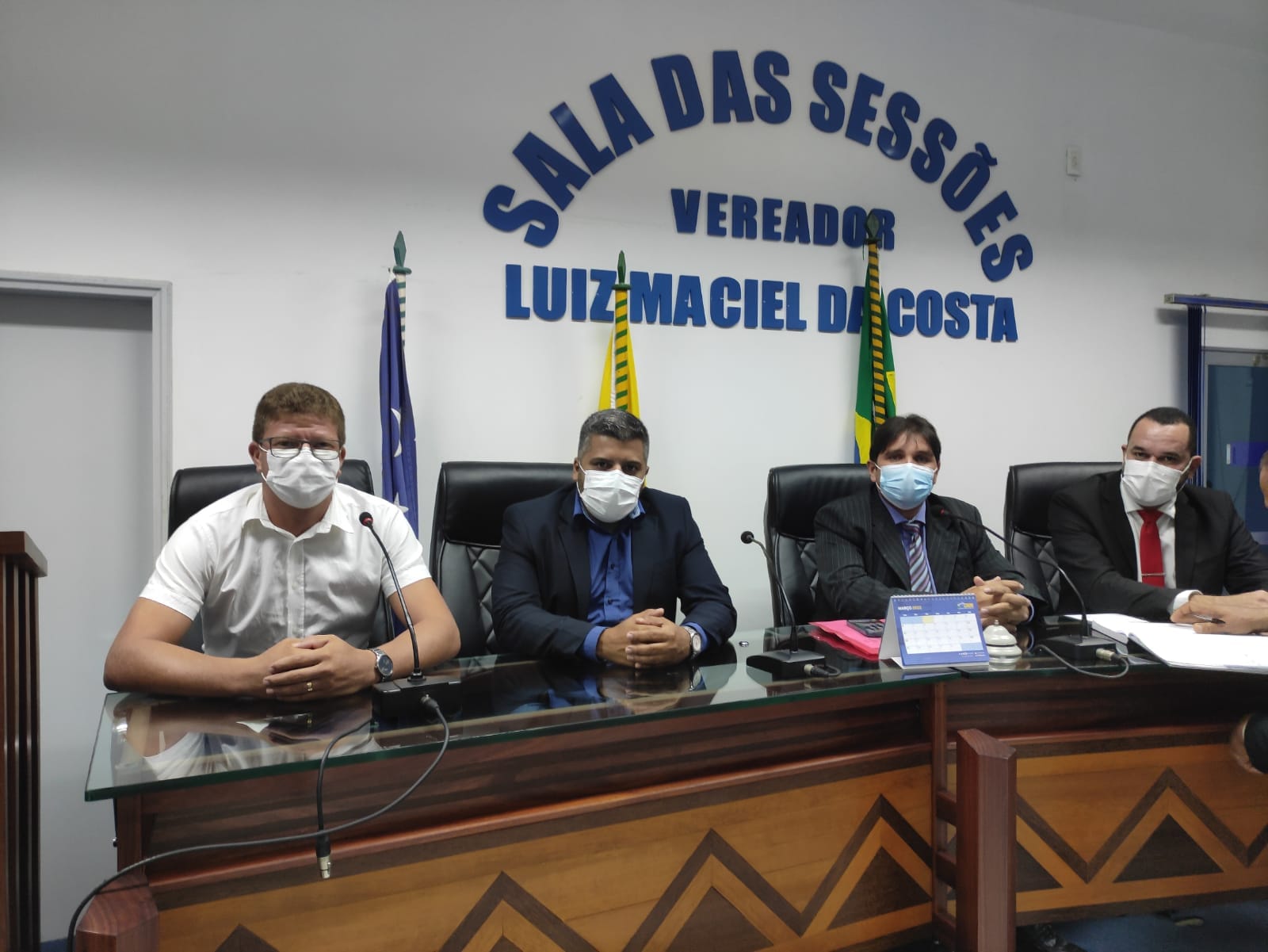 Câmara recebe vista do vereador e primeiro secretário da câmara do Município de Porto Walter José Biliarte.