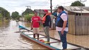 Vereadores estiveram no bairro Miritizal visitando famílias que estão sendo atingidas pela a alagação