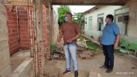 Vereadores visitam obra de reforma da Unidade Mista Hospitalar da Vila Santa Luzia
