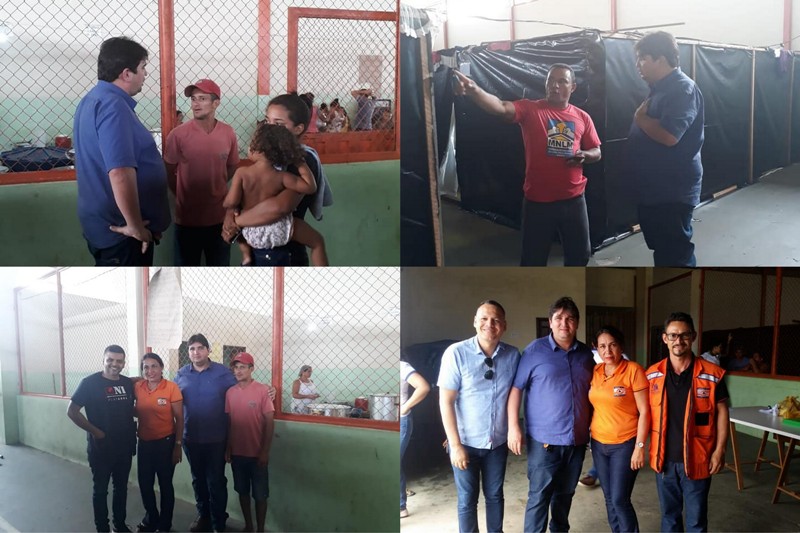 Vereador Franciney Melo Visita Abrigo das famílias afetadas pela cheia do Rio Juruá 