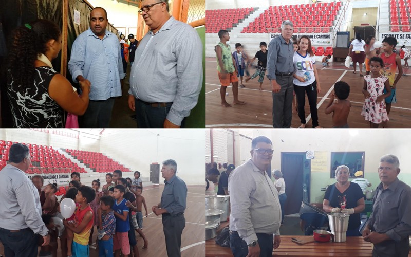 Vereadores visitam abrigo dos afetados pela enchente do Rio Juruá 